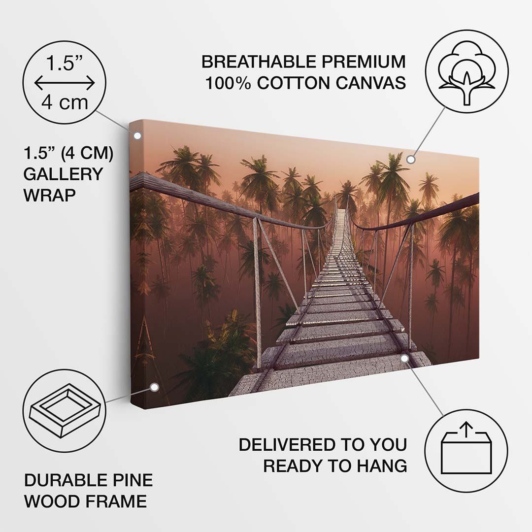 Palm Walk canvas art