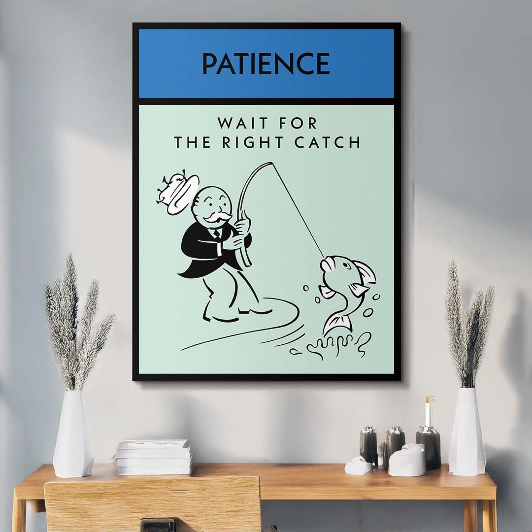 Patience canvas wall art