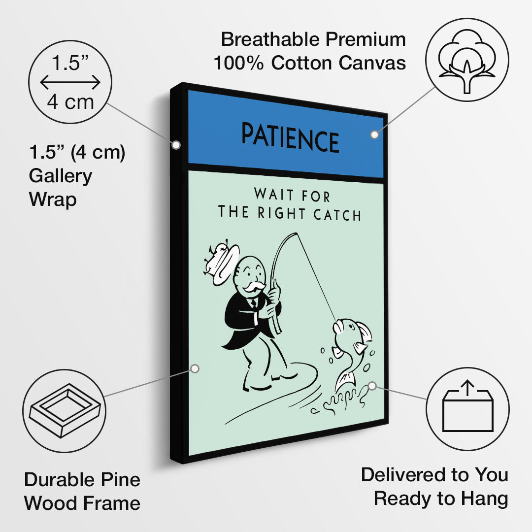 Patience canvas art