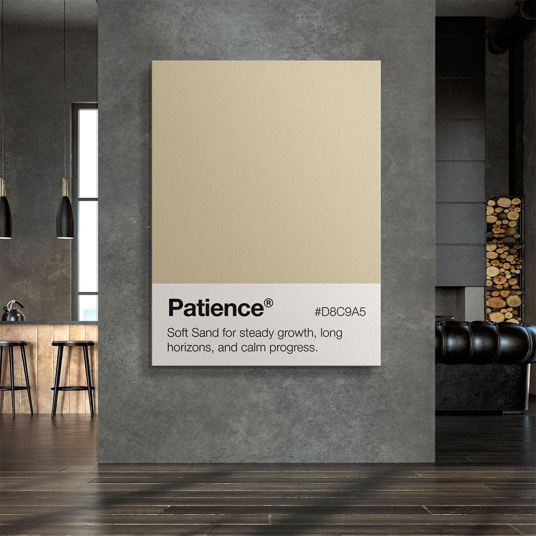 Patience Palette canvas wall art