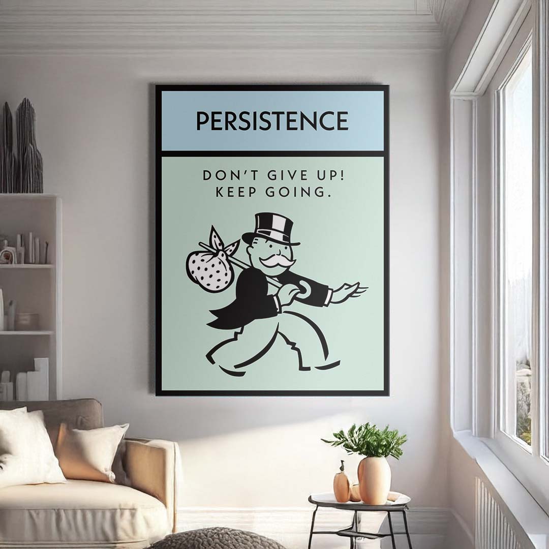 Persistence canvas wall art
