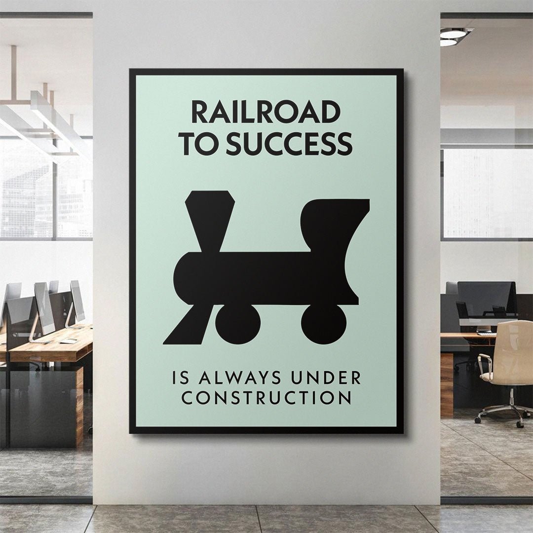 Railroad To Success canvas art