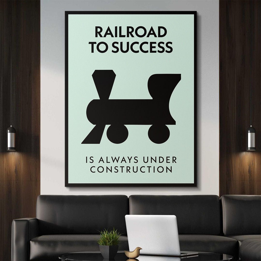 Railroad To Success canvas art