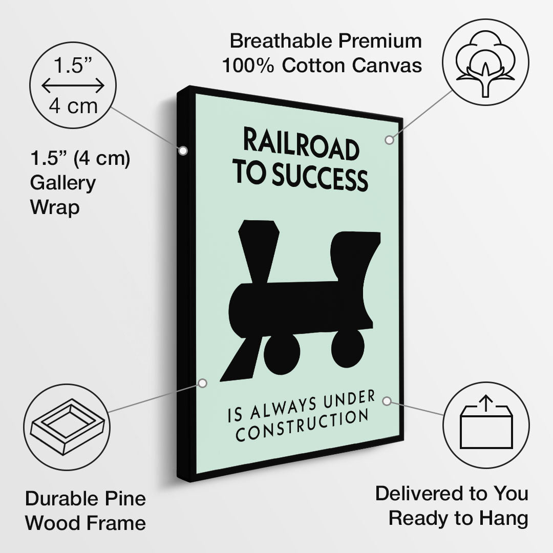 Railroad To Success canvas art