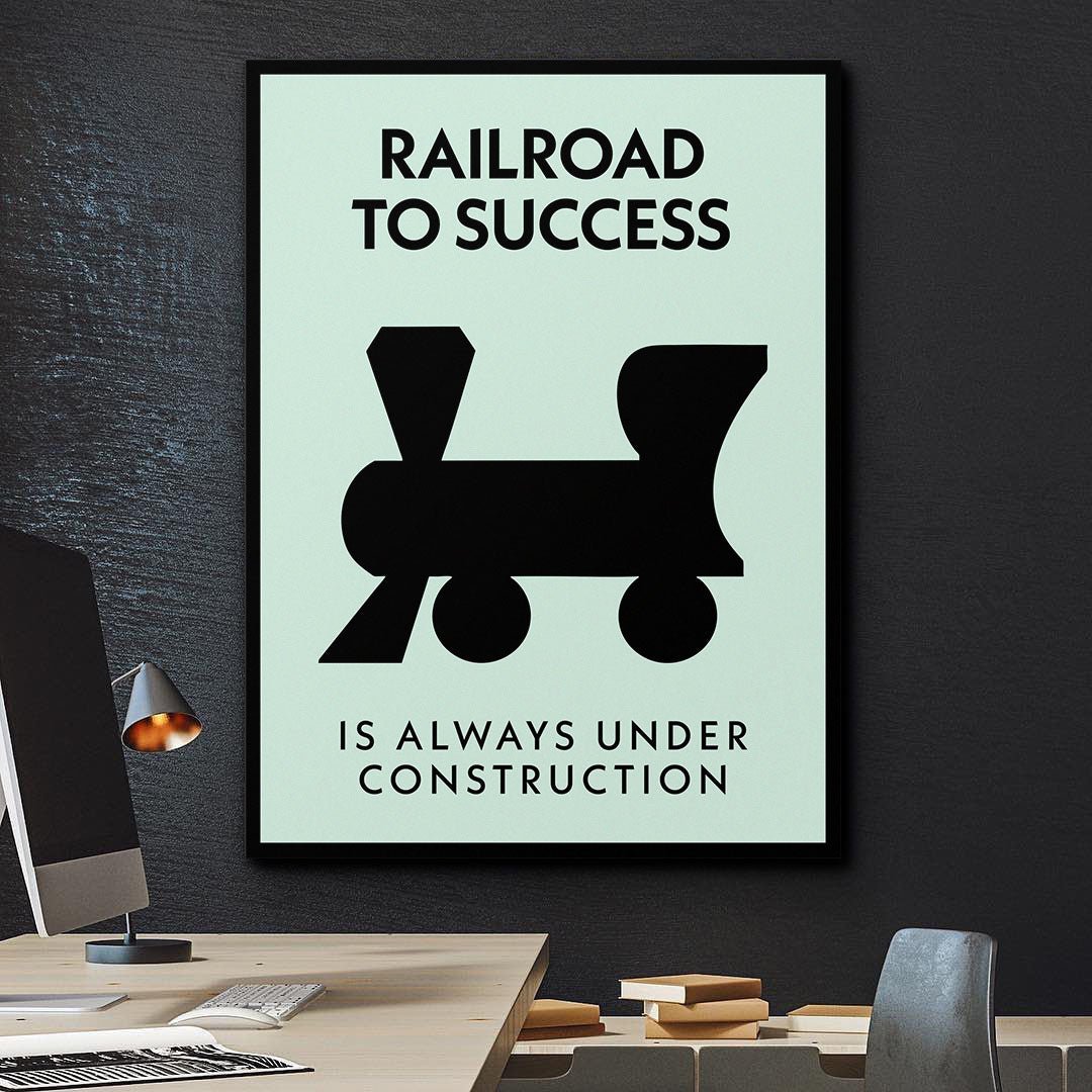 Railroad To Success canvas art