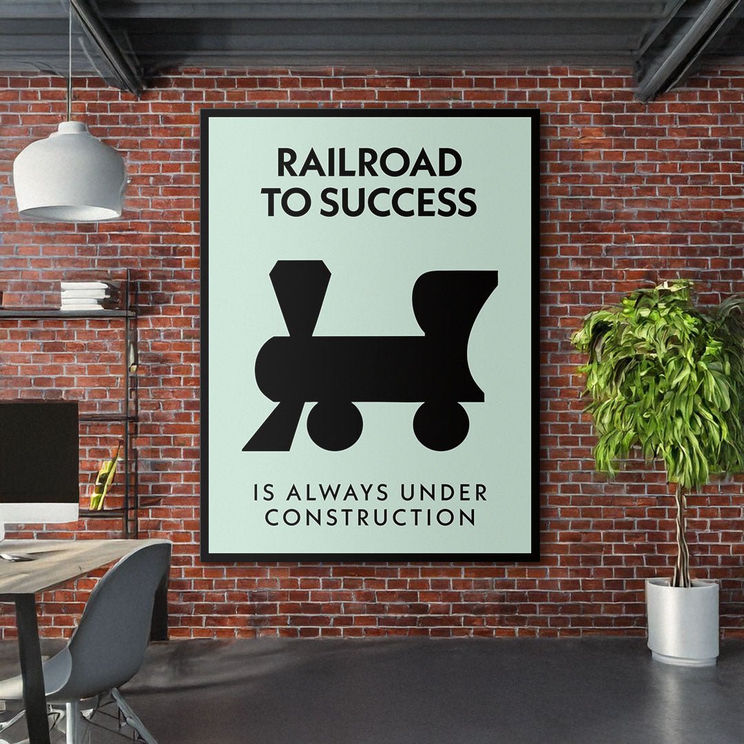 Railroad To Success canvas art