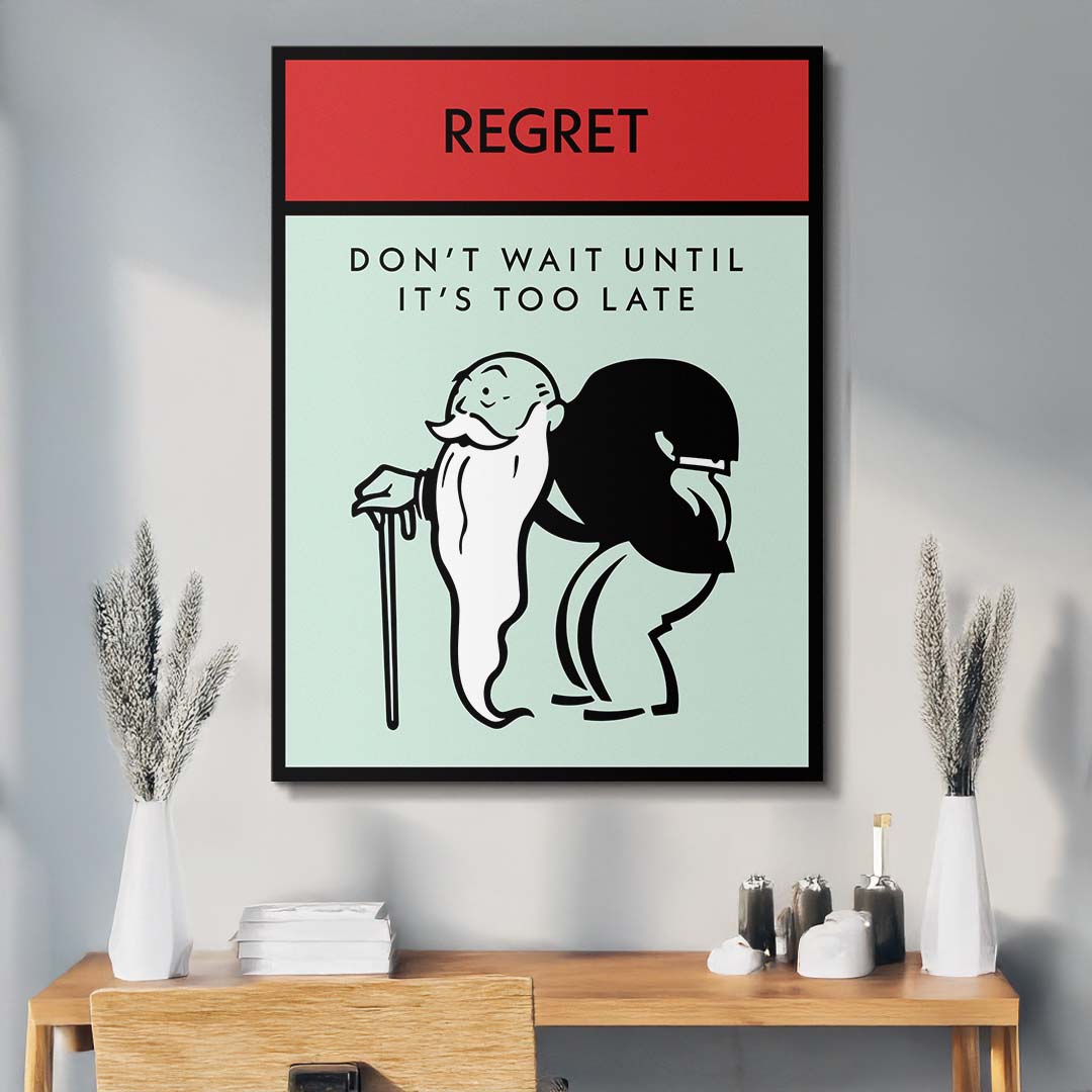 Regret canvas art