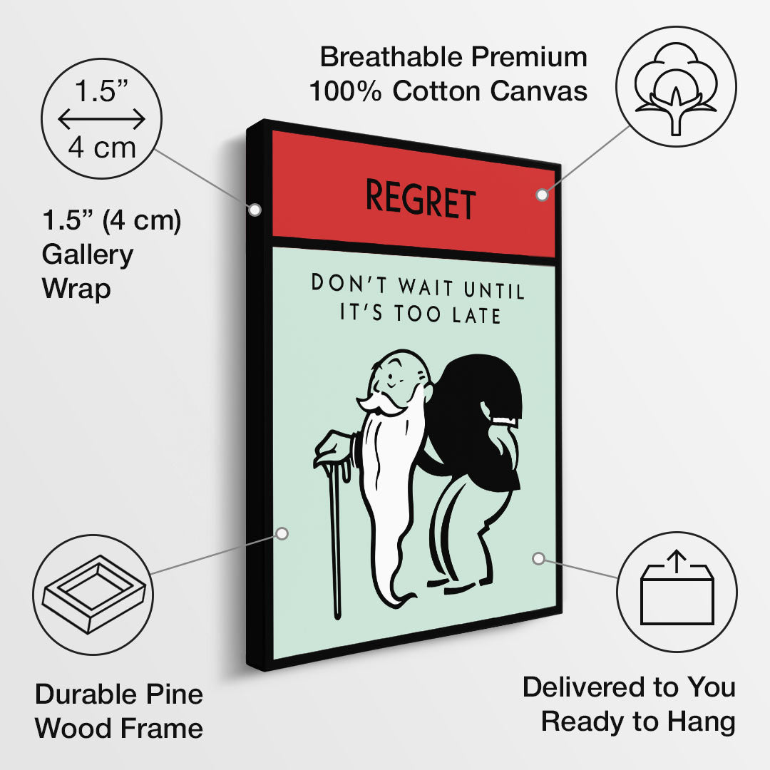 Regret canvas art