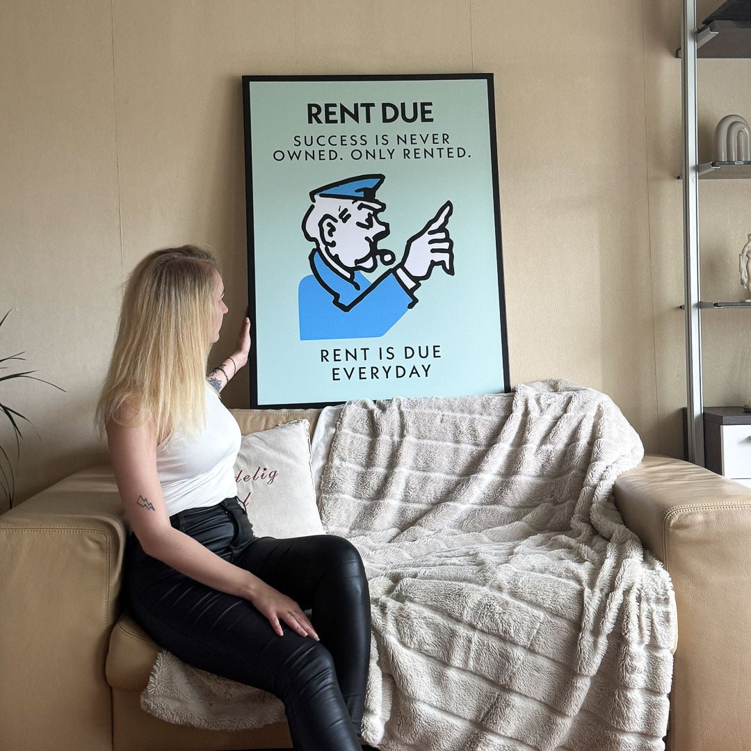 Rent Due canvas art
