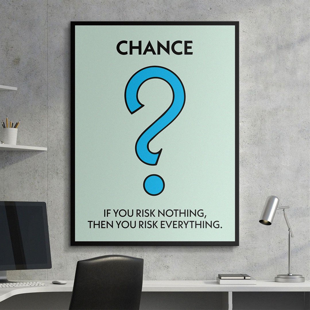 Risk Everything canvas art