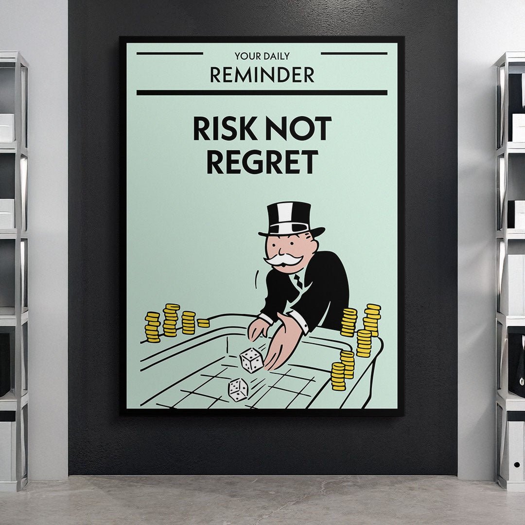 Risk Not Regret canvas art