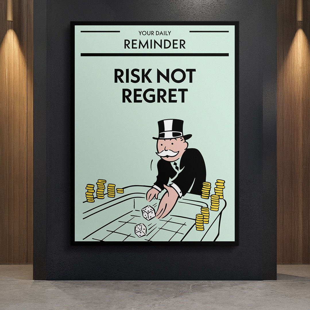 Risk Not Regret canvas art