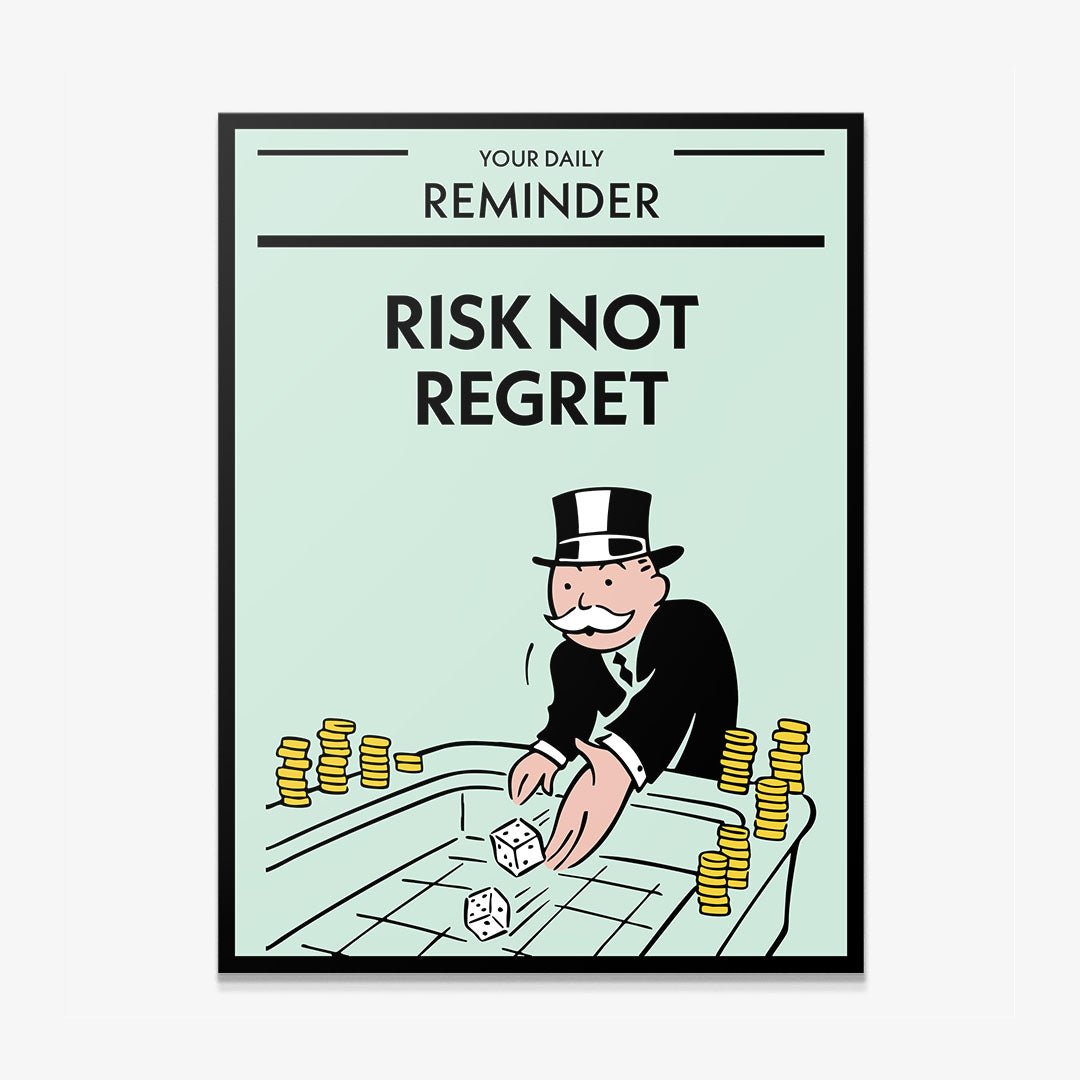 Risk Not Regret canvas art