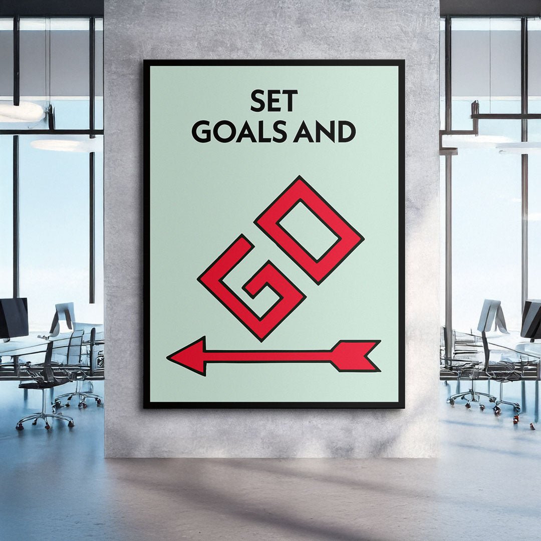 Set Goals And Go canvas art