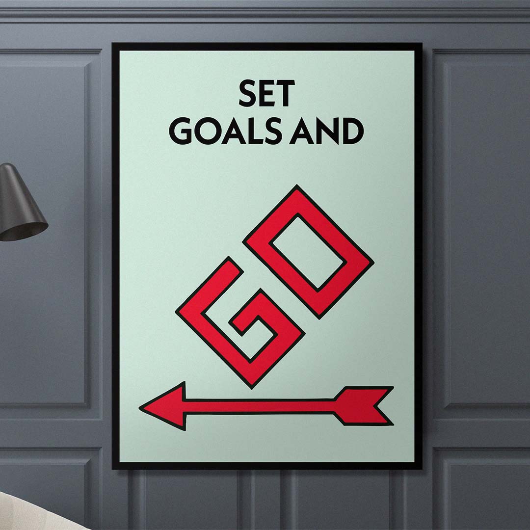 Set Goals And Go canvas art