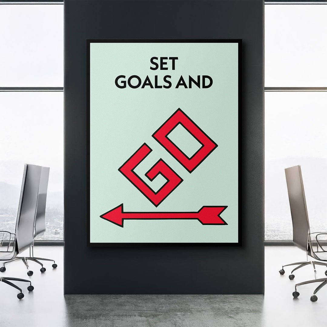 Set Goals And Go canvas art
