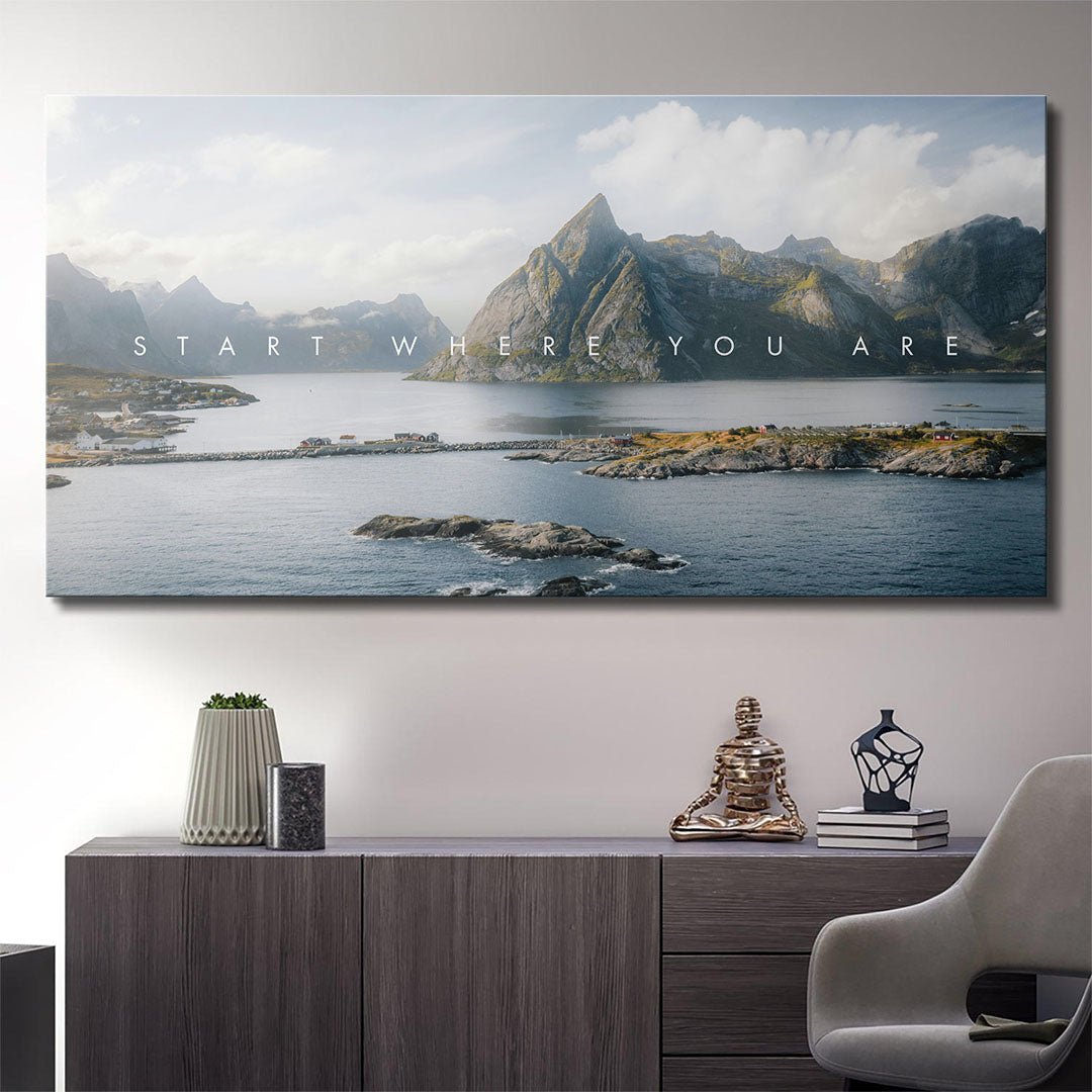 Start Where You Are canvas art