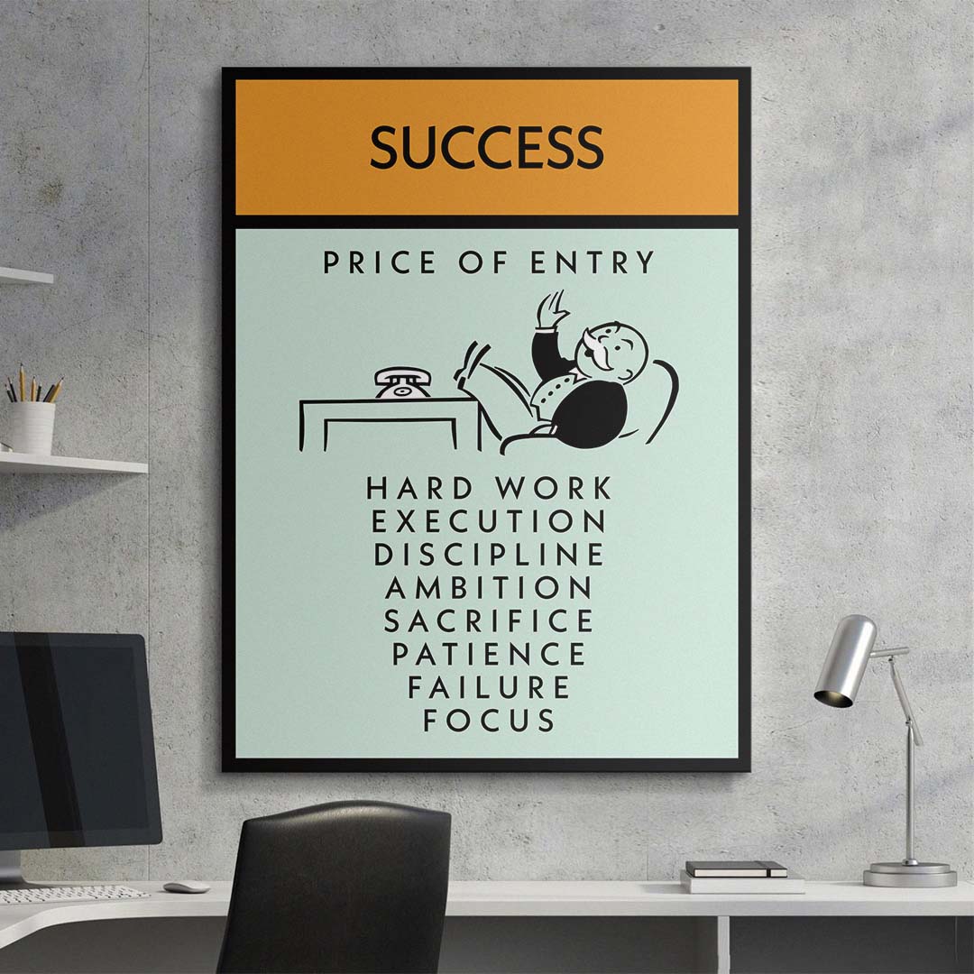 Success canvas art