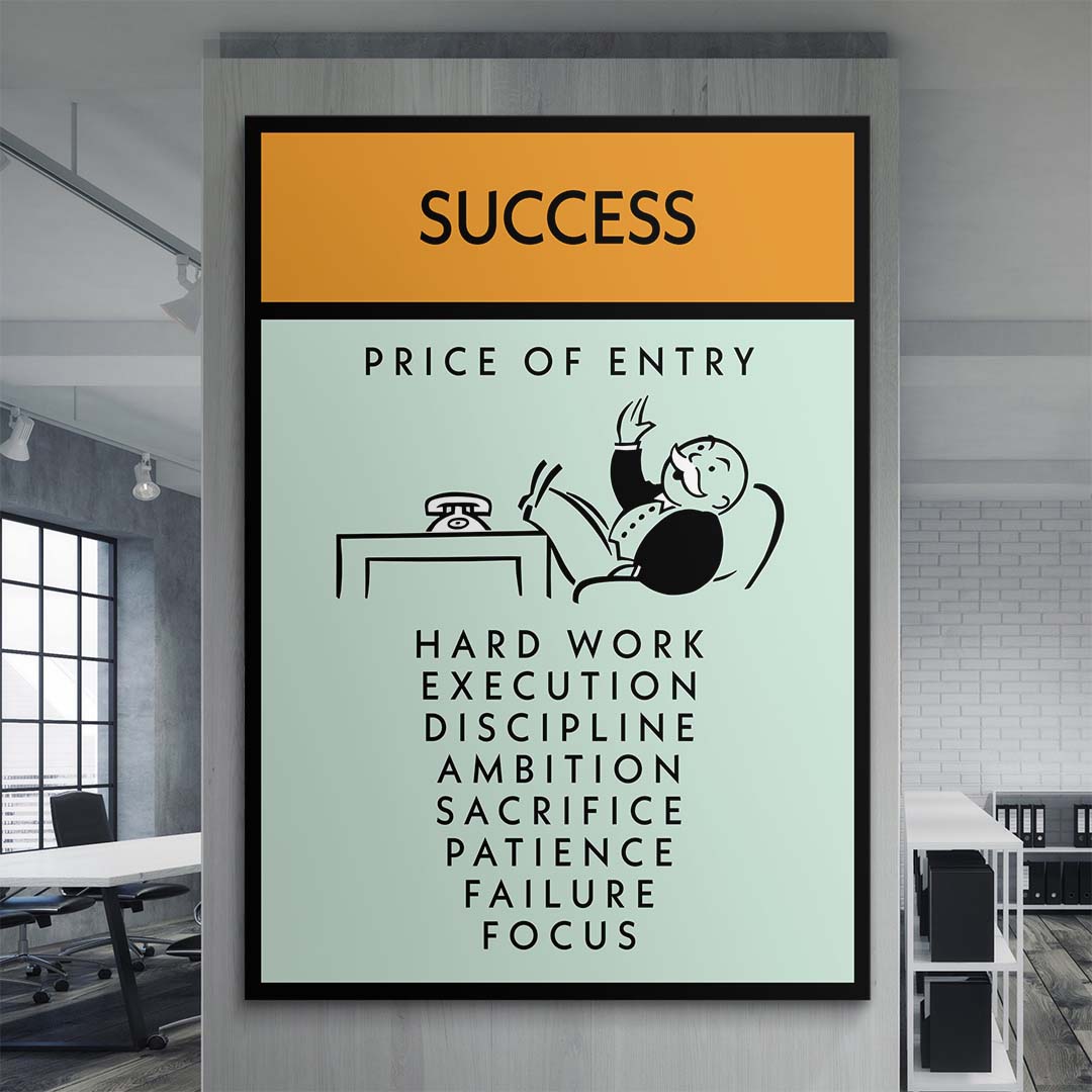Success canvas art