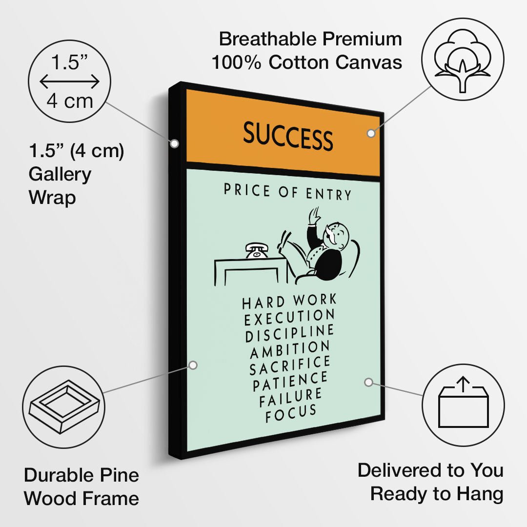 Success canvas art