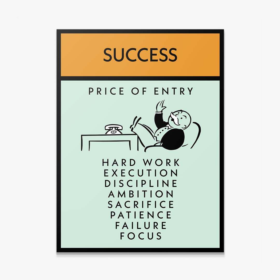 Success canvas art