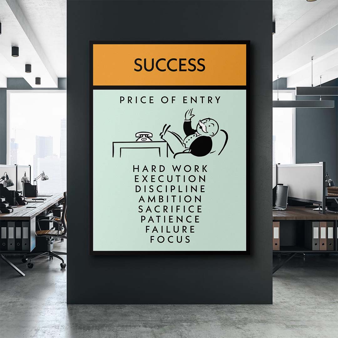Success canvas art