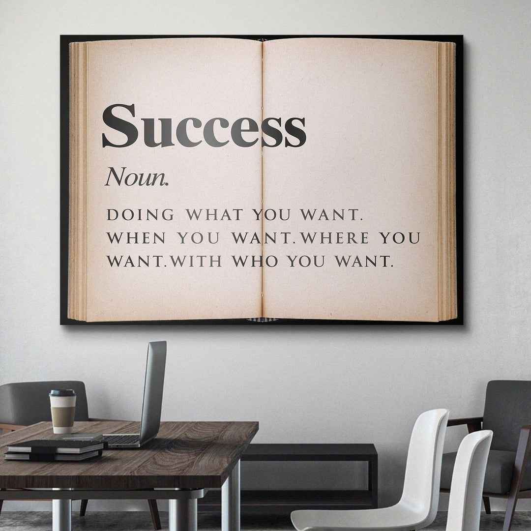 Success - Open Book canvas art