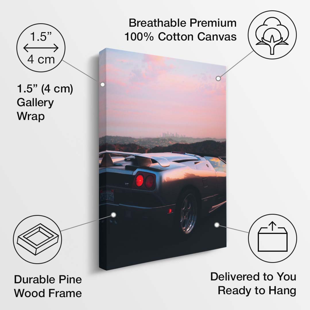 Sunset Diablo Drive canvas art