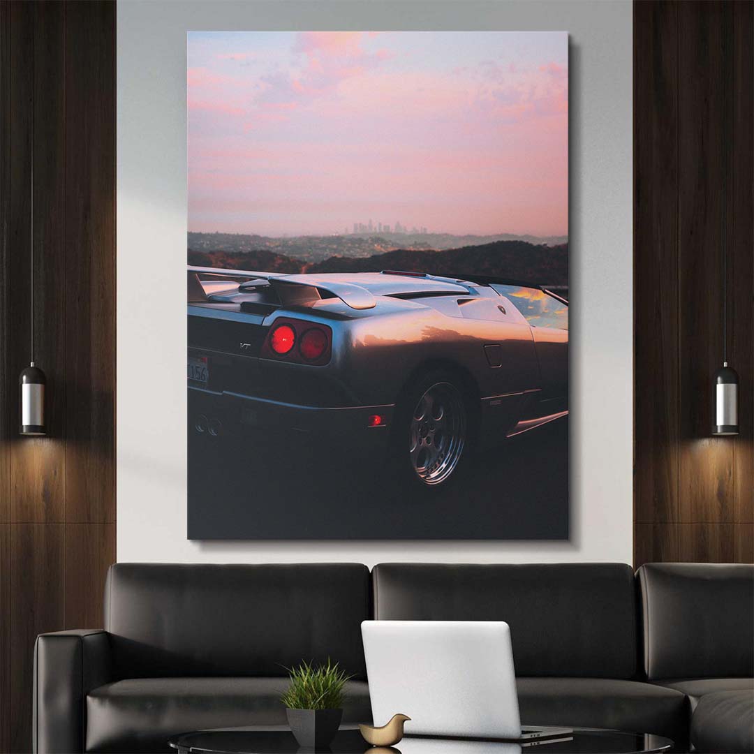 Sunset Diablo Drive canvas art
