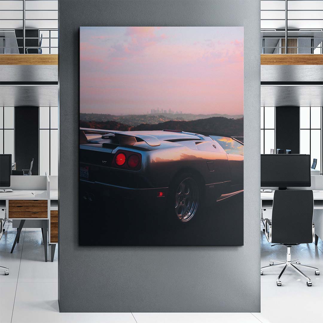 Sunset Diablo Drive canvas art