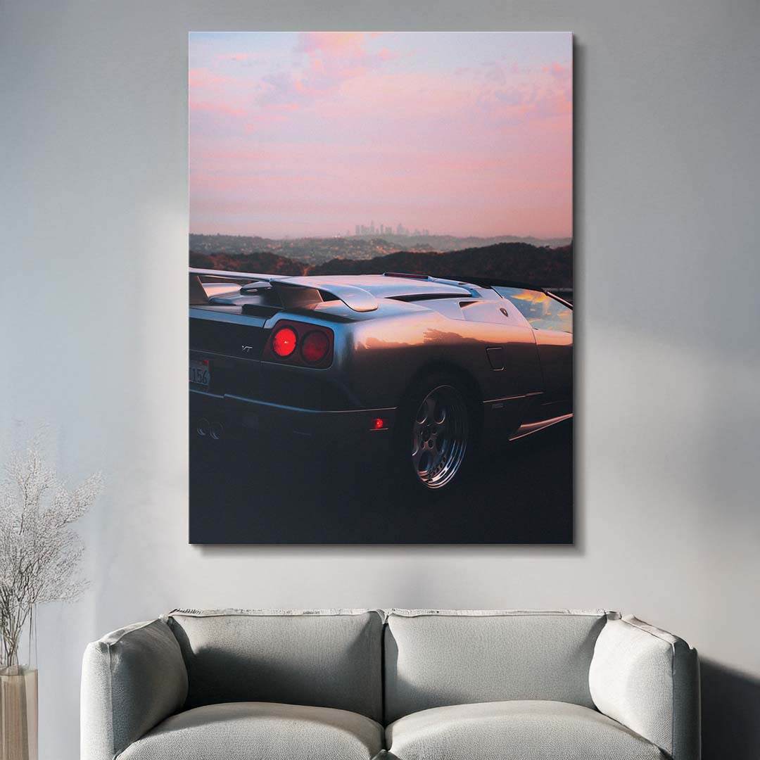 Sunset Diablo Drive canvas art