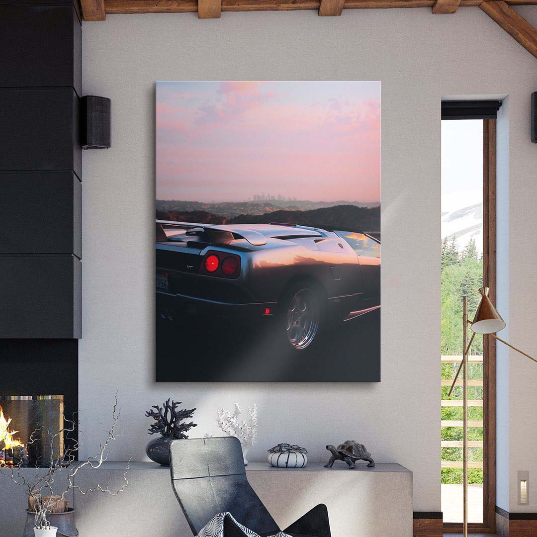 Sunset Diablo Drive canvas art
