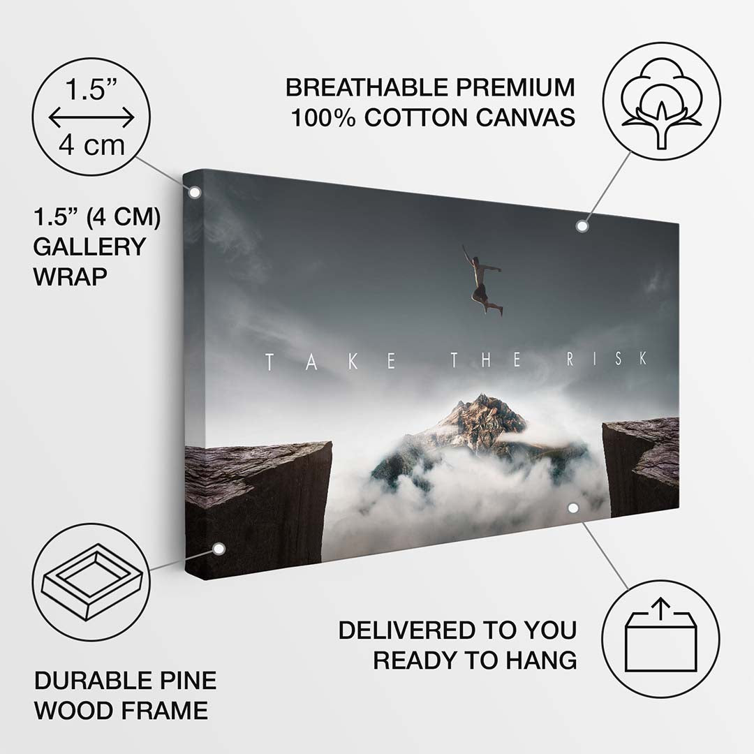 Take The Risk canvas art