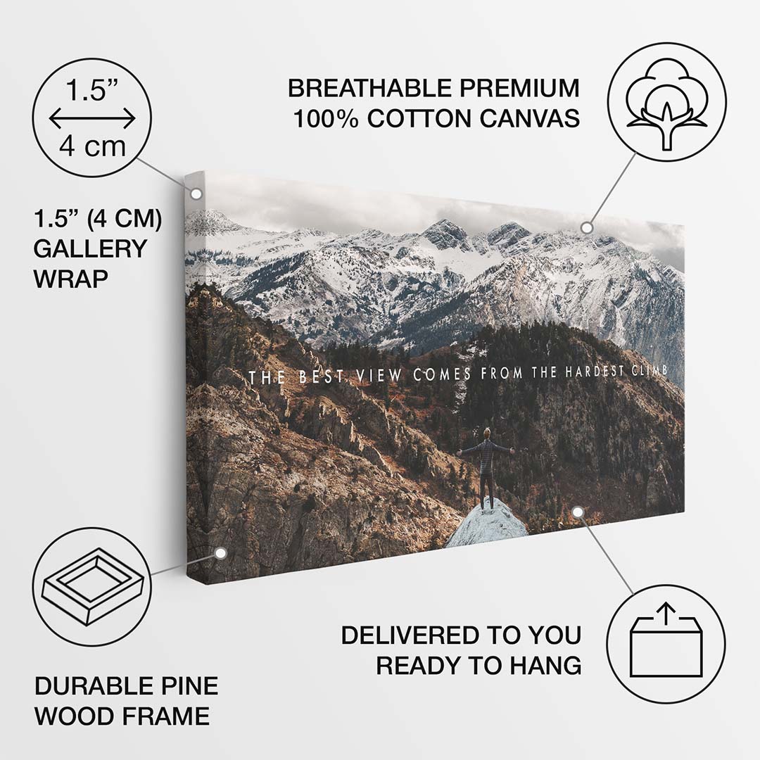 The Climb canvas art