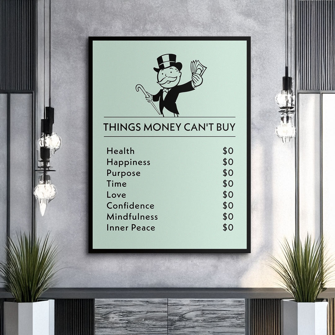Things Money Can't Buy canvas art