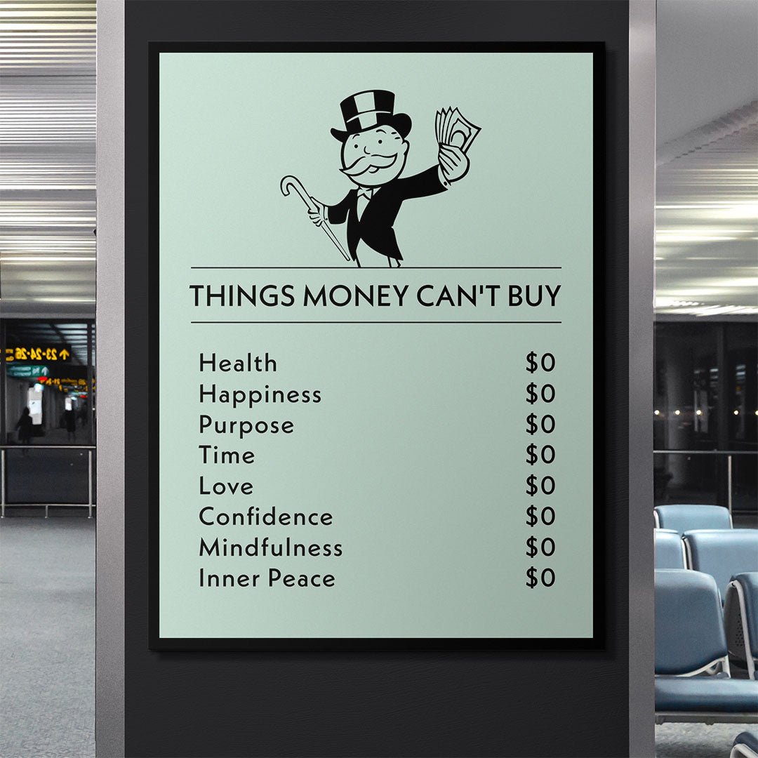 Things Money Can't Buy canvas art