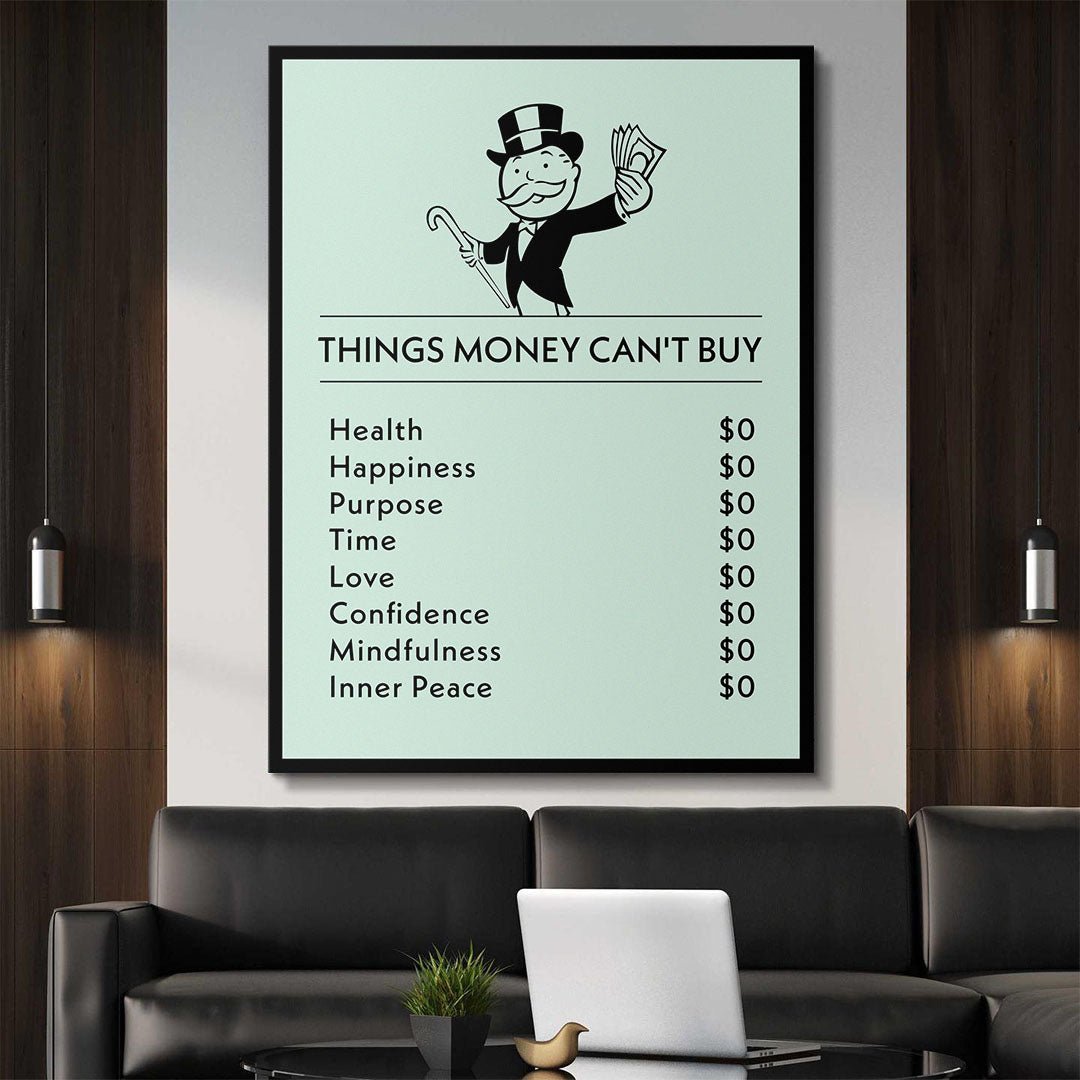 Things Money Can't Buy canvas art