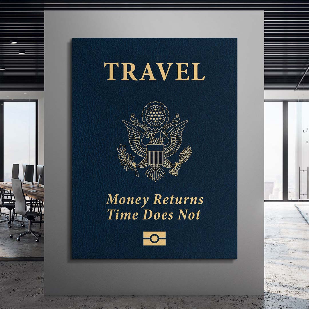 Travel More (United States) canvas wall art