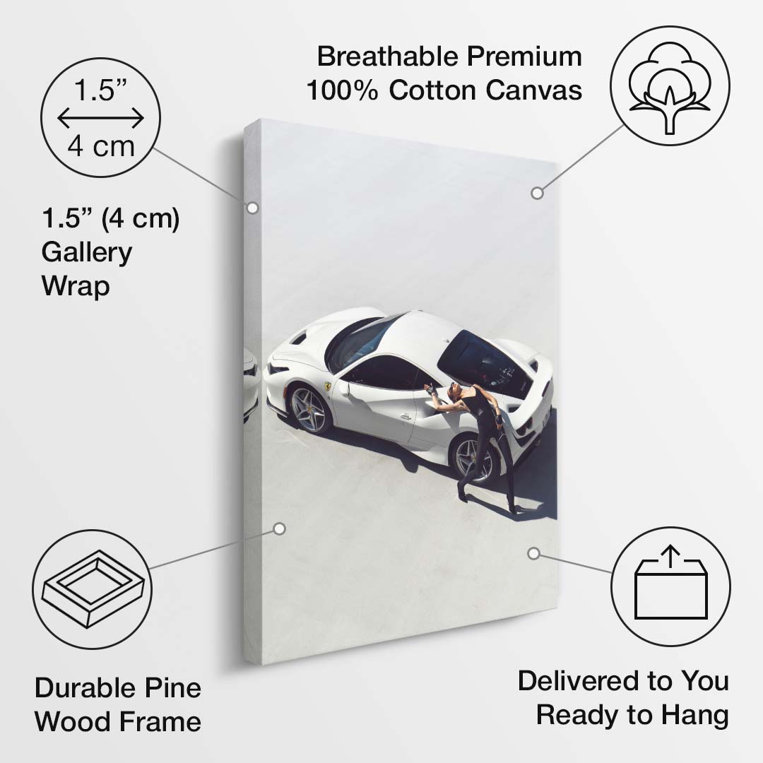 White Heat canvas art