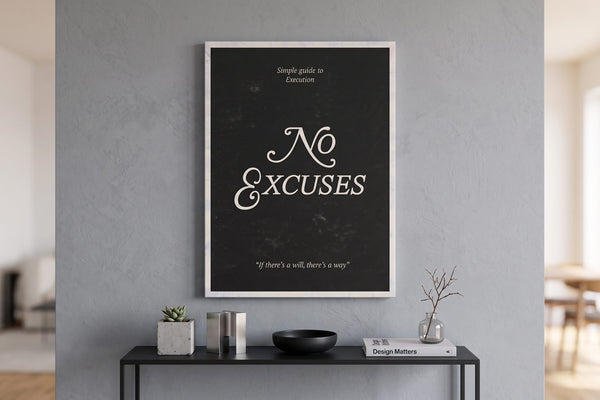 Canvas vs metal print: a Simple Guide To Execution canvas above a slim console with steel and concrete accents