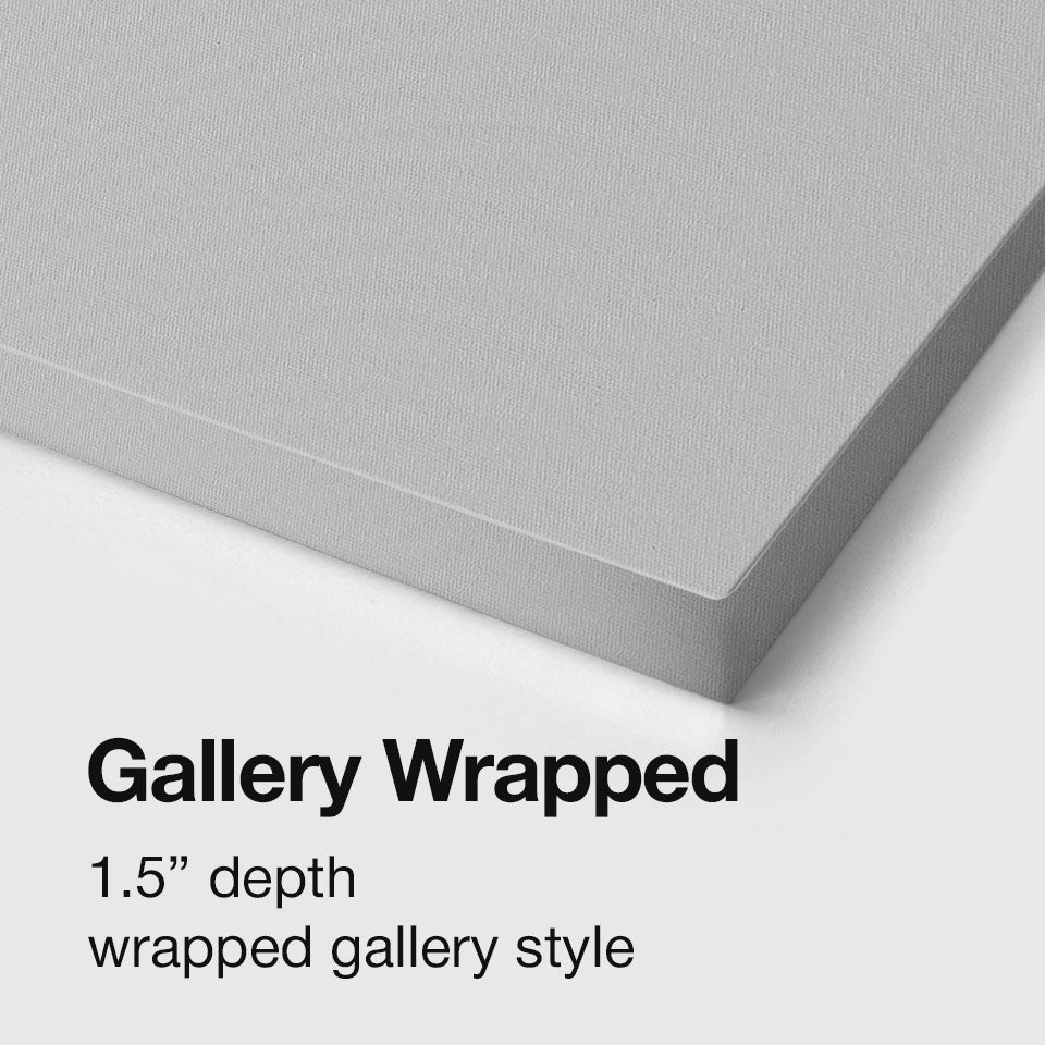 Gallery wrapped canvas art frame guide