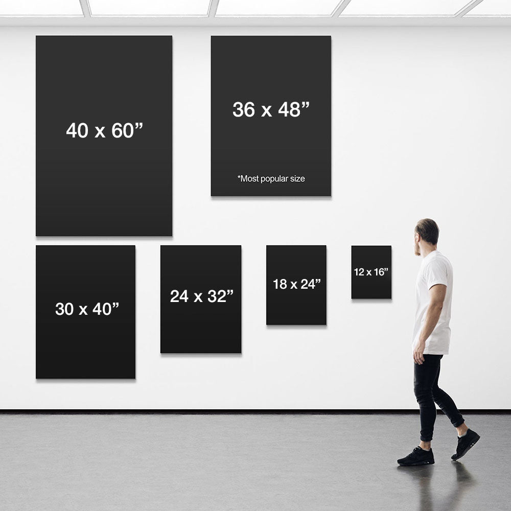 Portrait canvas art size guide