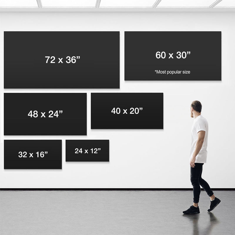 Wide orientation size guide