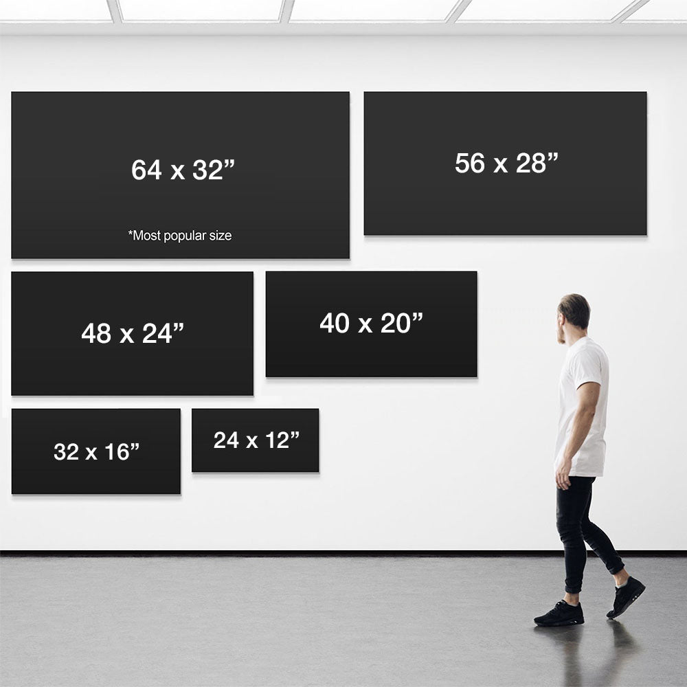 Wide canvas art size guide