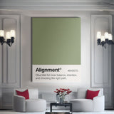 Alignment Palette canvas wall art