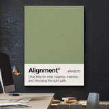 Alignment Palette canvas wall art