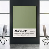 Alignment Palette canvas wall art