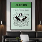 Ambition canvas wall art