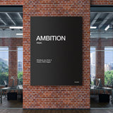 Ambition Definition canvas wall art