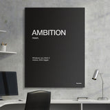 Ambition Definition canvas wall art